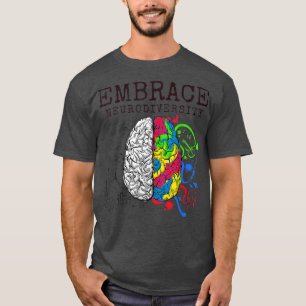 Embrace Neuroversity Autismus ASD Bewusstseinsgeda T-Shirt