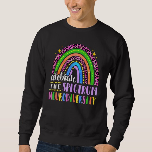Embrace Neuroversity Autismus Bewusstsein Sweatshirt (Vorderseite)