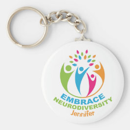 Embrace Neuroversity Autismus Spectrum farbenfroh Schlüsselanhänger