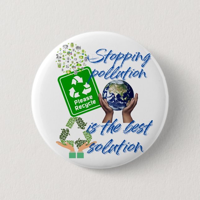 Embrace Our Planet - Öko Advocacy Button (Vorderseite)