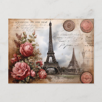 Embrace the Elegance: Paris Postcard Feiertagspostkarte
