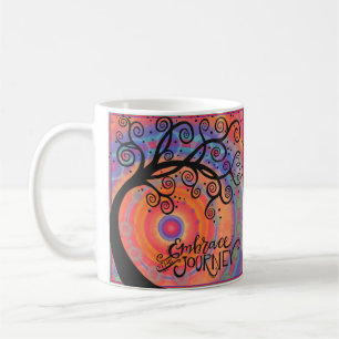 Embrace the Journey Abstrakt Tree Kaffeetasse