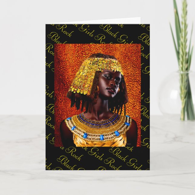 "Embrace the Majesty of Nubian Queens" Karte (Vorderseite)