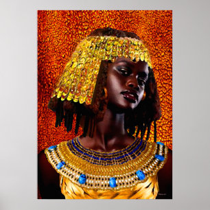 "Embrace the Majesty of Nubian Queens" Poster