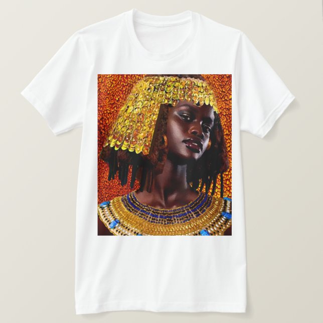 "Embrace the Majesty of Nubian Queens" T-Shirt (Design vorne)