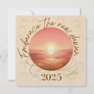 Embrace the New Dawn 2025 Feiertagskarte