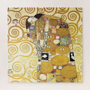 Embrace von Gustav Klimt Malerei Muster Artwork Puzzle