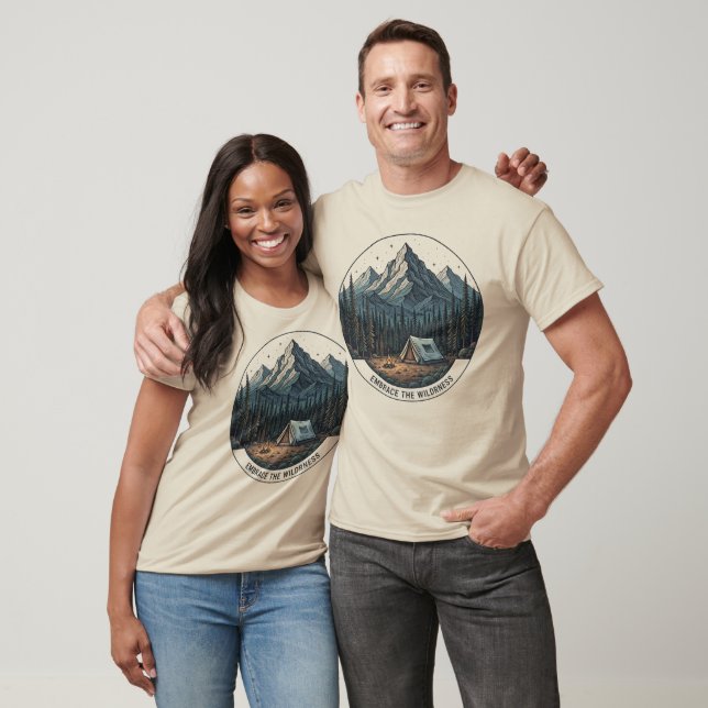 Embrace Wilderness Camping Mountain Unisex T - Shi T-Shirt (Unisex)