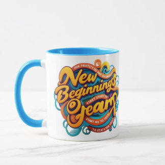 "Embrace your big dreams with every sip. New Begin Tasse