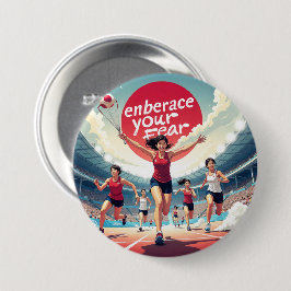 Embrace Your Fee - kawaii Motivierend Runner Button