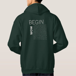 Embrace Your Journey: Die Kollektion "BEGIN JETZT" Hoodie