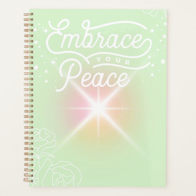 Embrace Your Peace Mint Planner Planer (Vorderseite)