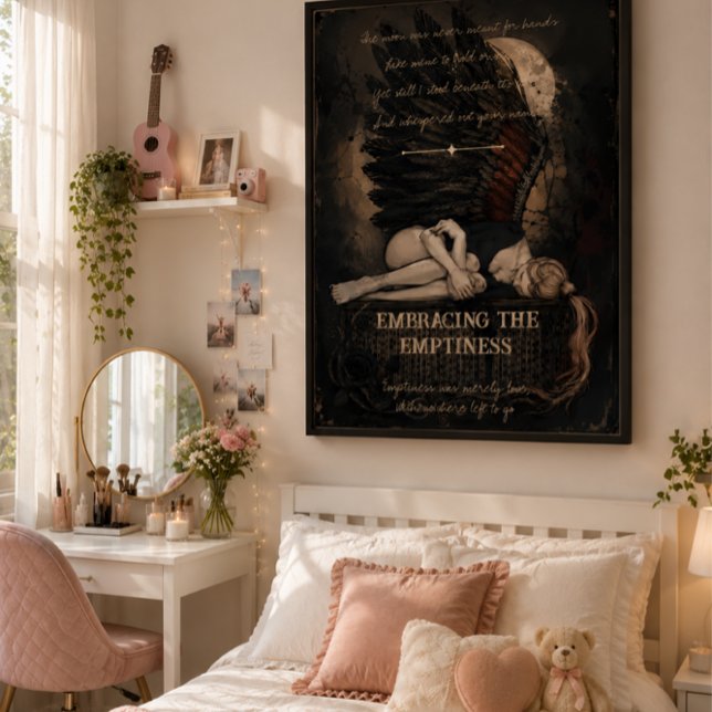 Embracing the Emptiness Dark Romantic Gothic   Poster (Von Creator hochgeladen)