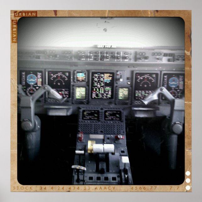Embraer 145 Flight Deck Poster (Vorne)