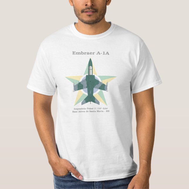 Embraer A-1 der Brasilianischen Luftwaffe ,(AMX) T-Shirt (Vorderseite)