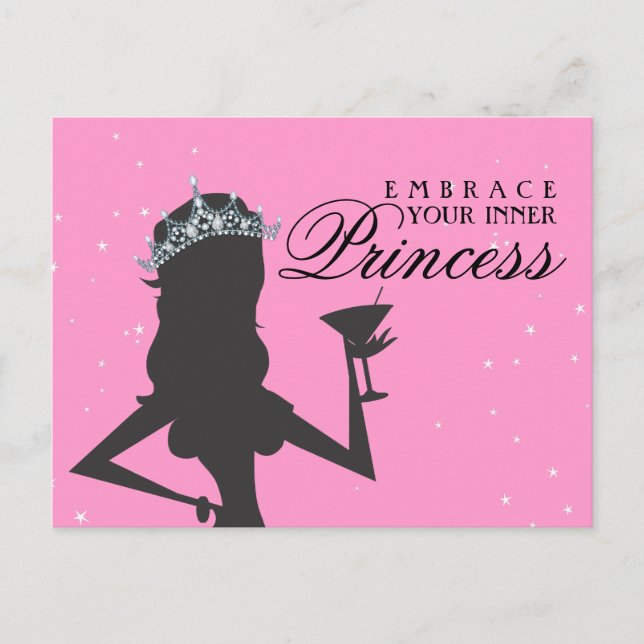 Embran Sie Ihre innere Prinzessin Funny Postcard Postkarte (Vorderseite)