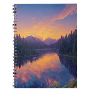 Embrase auf einem versteckten Waldsee Notizblock