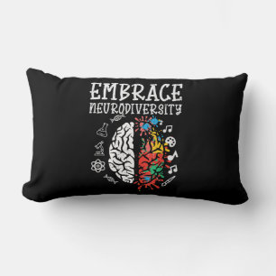Embrase Neurodiversity Autismus Bewusstsein ASD Me Lendenkissen