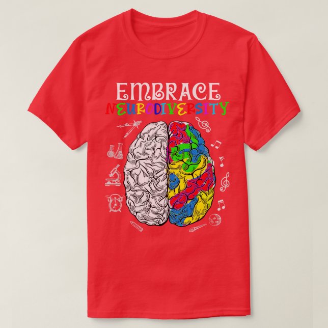 Embrase Neurodiversity Autismus Bewusstsein ASD Me T-Shirt (Design vorne)
