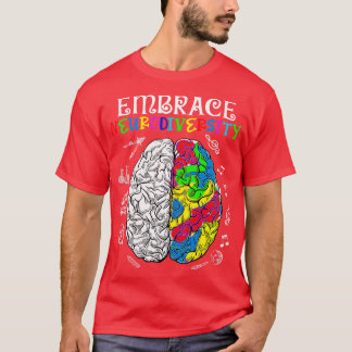 Embrase Neurodiversity Autismus Bewusstsein ASD Me T-Shirt