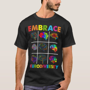 Embrase Neuroversity Video Game Autismus Bewusstse T-Shirt