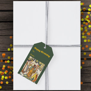 Embroidere der amerikanischen Frau Woods Waterfall Geschenkanhänger