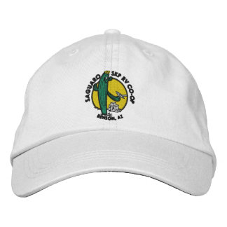 Embroidered Hat - White Bestickte Baseballkappe