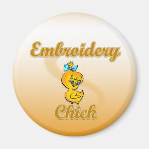 Embroidery Chick Magnet