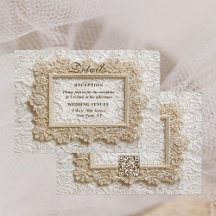 Embroidery Timeless Lace Frame Wedding Details