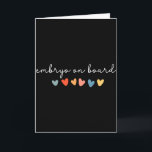 Embryo an Bord Herz Ivf Transfertag Fruchtbarkeit Karte<br><div class="desc">Embryo an Bord Herz Ivf Transfertag Fruchtbarkeitspflege Mutti</div>