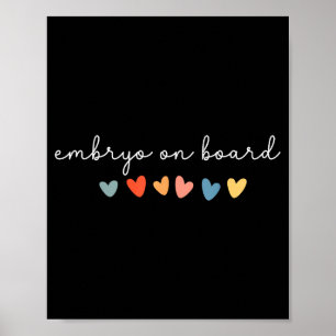 Embryo an Bord Herz IVF-Transfertag Fruchtbarkeit  Poster
