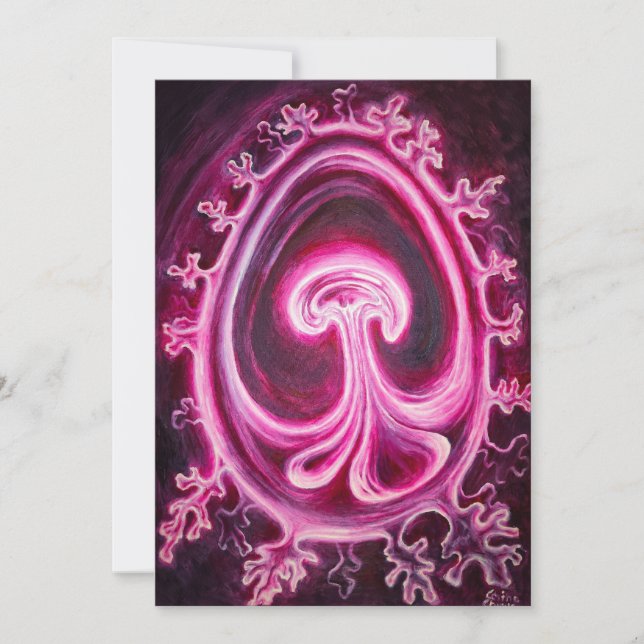 Embryo mit Plazenta Einladung (Vorderseite)