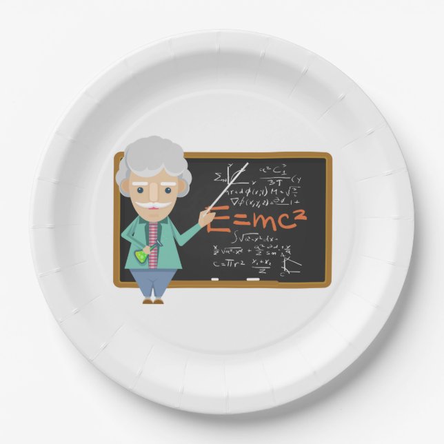 EMC2-Formel-Lehrer Pappteller (Vorderseite)