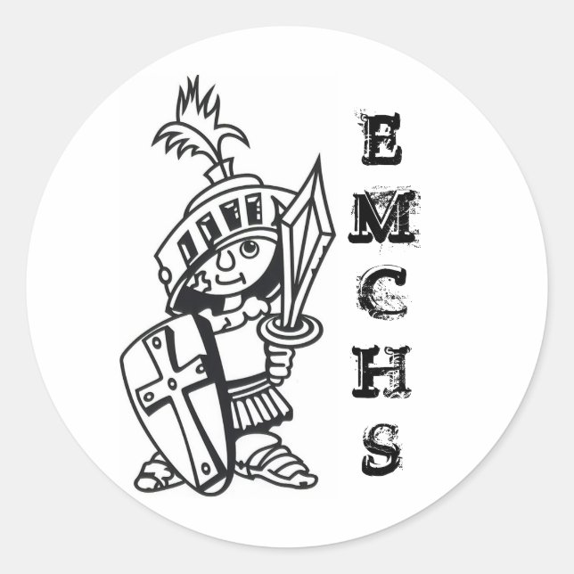 EMCHS-Aufkleber Runder Aufkleber (Vorderseite)