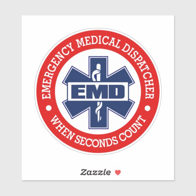 EMD (Emergency Medical Dispatcher) Aufkleber (Blatt)