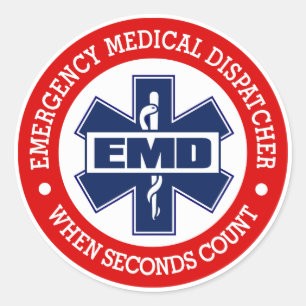 EMD (Emergency Medical Dispatcher) Runder Aufkleber
