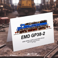EMD GP38-2 Diesel Lokomotive GATX blau und weiß