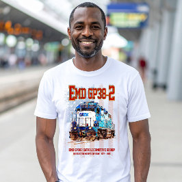 EMD GP38-2 Diesel Lokomotive und amerikanische Fla T-Shirt