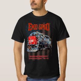 EMD GP60 Diesel Lokomotive und amerikanische Flagg T-Shirt