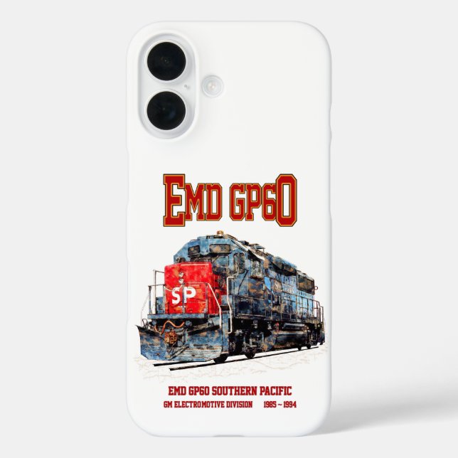 EMD GP60 Diesellokomotive des südlichen Pazifiks Case-Mate iPhone Hülle (Rückseite)