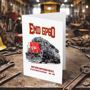 EMD GP60 Diesellokomotive des südlichen Pazifiks Dankeskarte