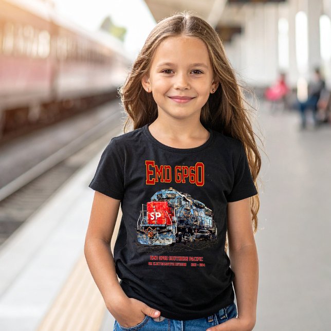 EMD GP60 Diesellokomotive des südlichen Pazifiks T-Shirt (EMD GP60 Diesel Locomotive of Southern Pacific. Girl Basic T-Shirt)