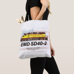 EMD SD40-2 Diesellokomotive. Amerikanische Flagge