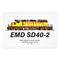 EMD SD40-2 Diesellokomotive. Gewerkschaft Pazifik