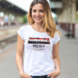 EMD SD-9 Locomotive USA 250th Anniversary Livery T-Shirt