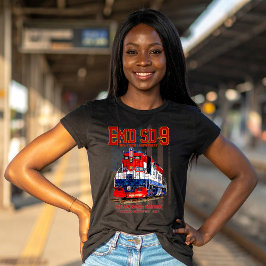 EMD SD-9 Locomotive USA 250th Anniversary Livery T-Shirt