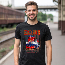 EMD SD-9 Locomotive USA 250th Anniversary Livery T-Shirt