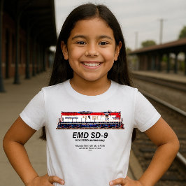 EMD SD-9 USA 250th Anniversary Heritage Locomotive T-Shirt