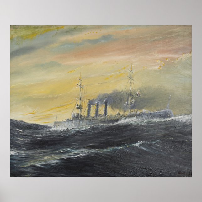 Emden fährt 1914 2011 durch den Indischen Ozean Poster (Vorne)