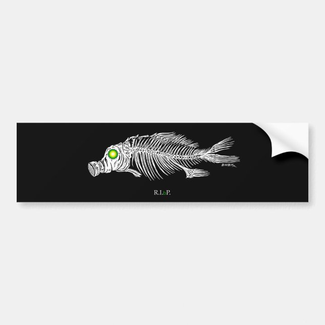 emek_bp_fish_gasmask_sticker autoaufkleber (Vorne)